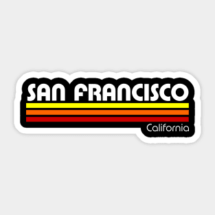 Retro San Francisco Sticker